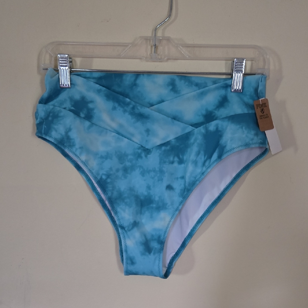 PINK Victoria's Secret Teal Tie Dye Bikini Bottom